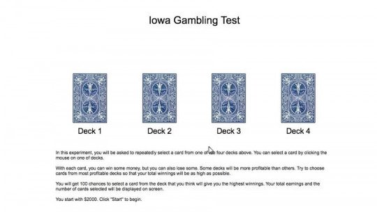 Iowa Gambling Task: what it is and how to use it - virtualpsychcentre.com